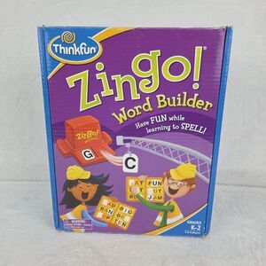 ThinkFun Zingo Word Builder Game Grades K-2 Complete No Instructions